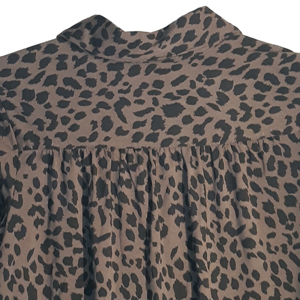 Leopard Print Snap Button Top - image 8
